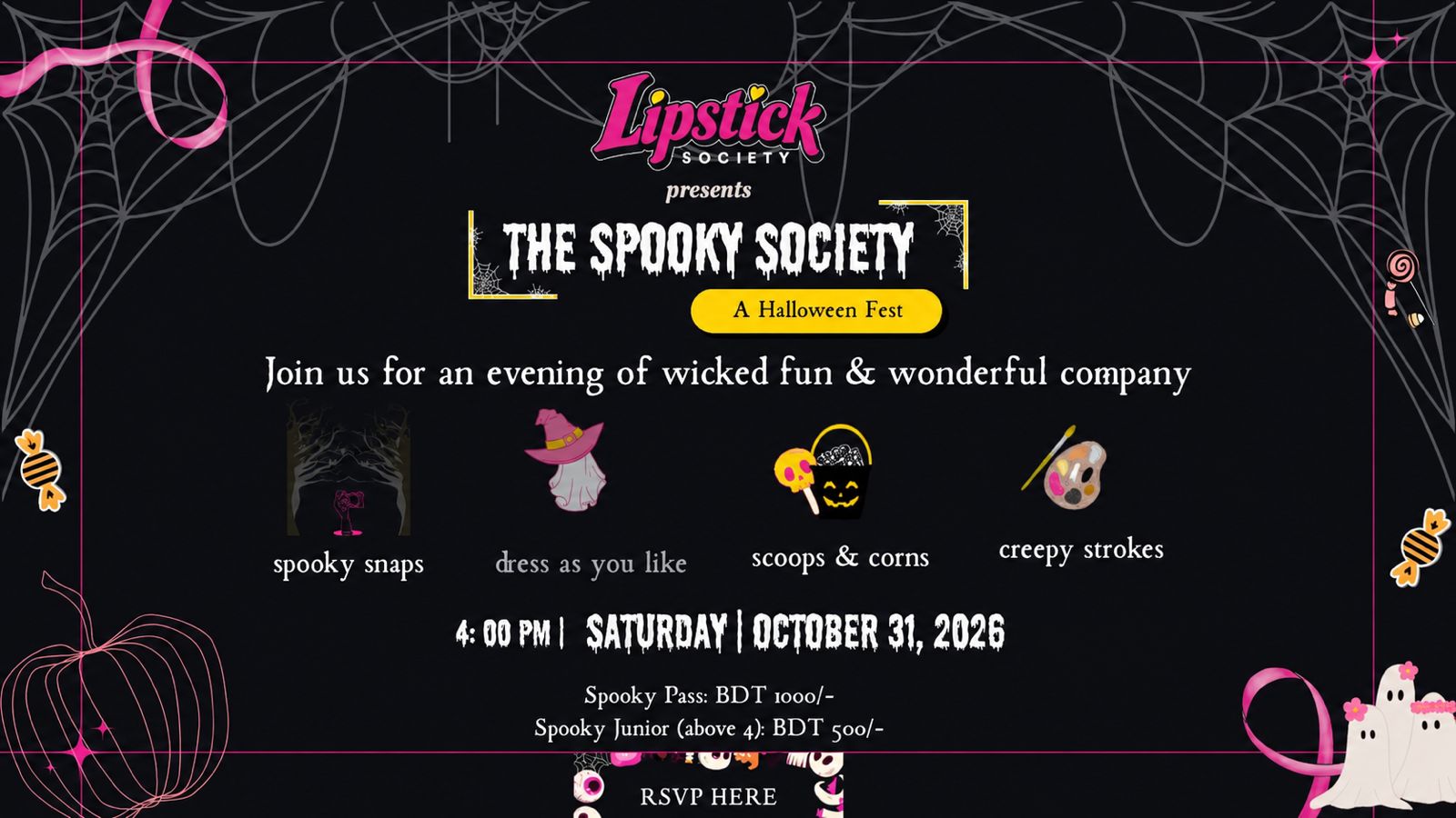 SPOOKY SOCIETY event